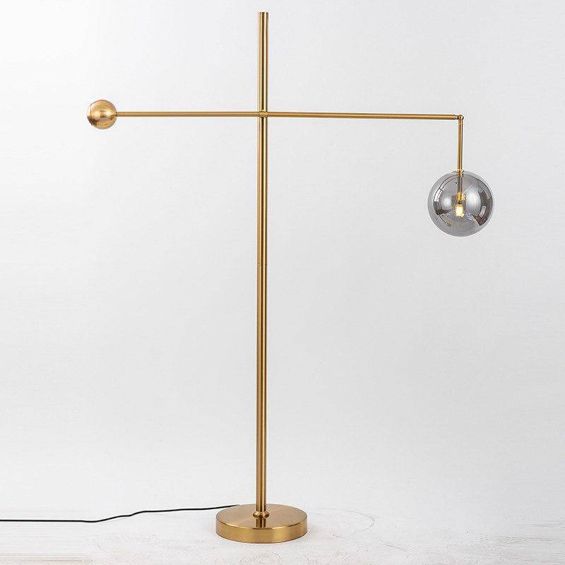 Floor lamp golden design Geometry