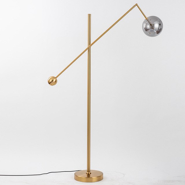 Floor lamp golden design Geometry - Lumeers