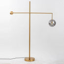 Lampadaire design doré Geometry