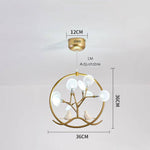 Lustre design à LED doré luciole Firefly