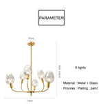 Lustre design doré et verre fumé Modern