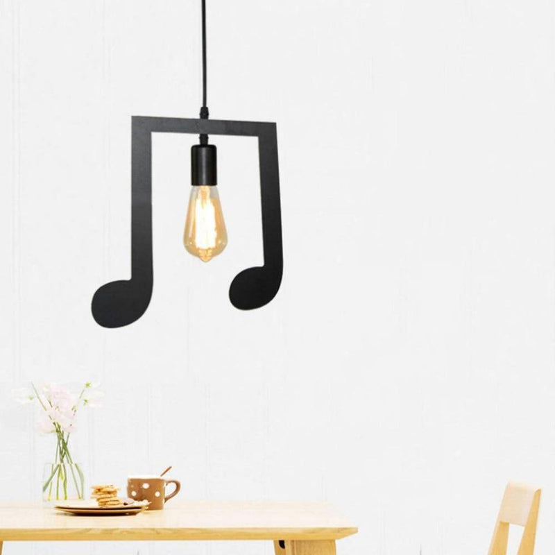 Suspension LED en forme de notes de musiques Notes