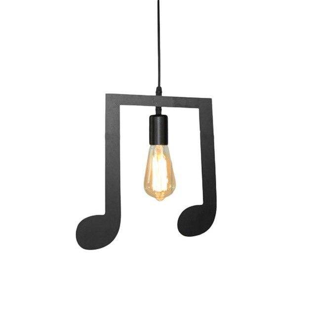 Suspension LED en forme de notes de musiques Notes