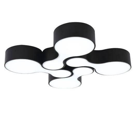 Moderno plafón LED con curvas entrelazadas