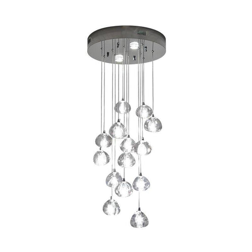 Lustre en crystal LED Clear