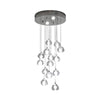 Lustre en crystal LED Clear