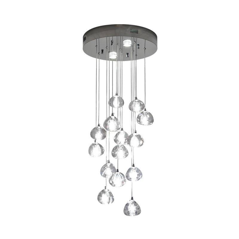 Lustre en crystal LED Clear
