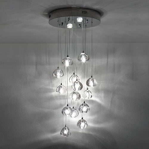 Lustre en crystal LED Clear