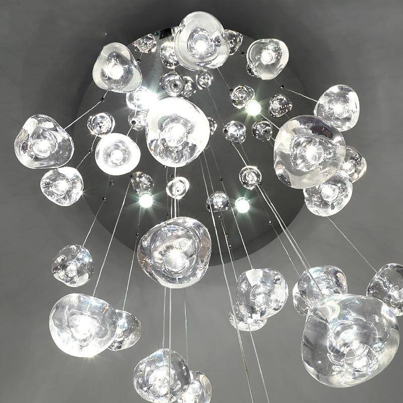 Lustre en crystal LED Clear