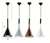 Suspension design cône en résine Nordic