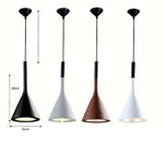Suspension design cône en résine Nordic