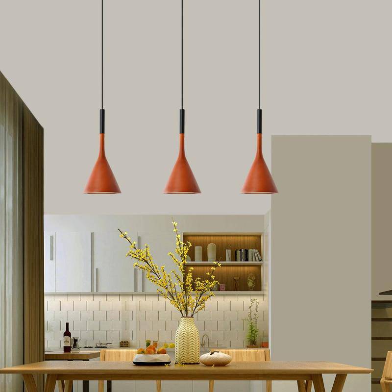 Cone Design pendant lamp in resin Nordic