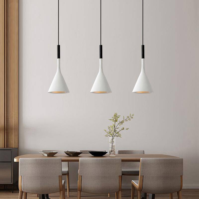 Cone Design pendant lamp in resin Nordic