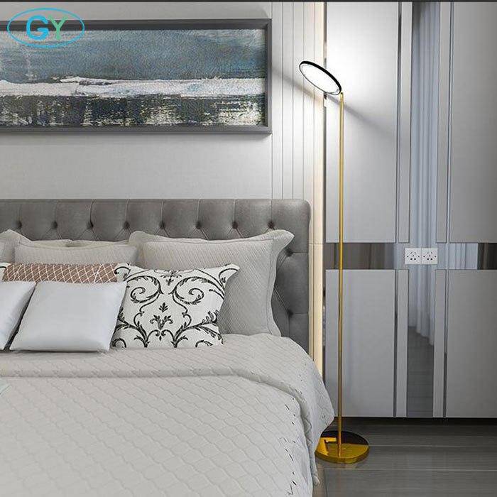 Floor lamp design LED thin gold