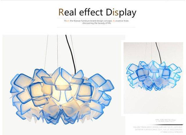 Suspension design de couleur en acrylique Clizia