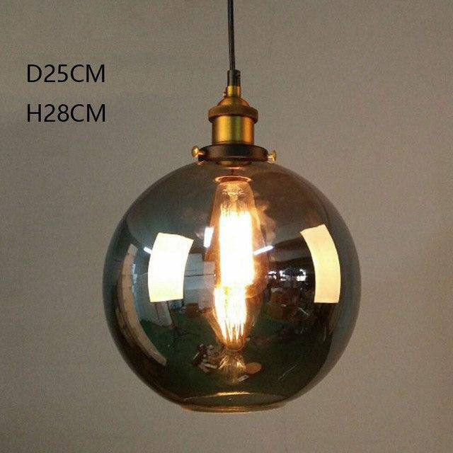 pendant light in smoked glass Vintage