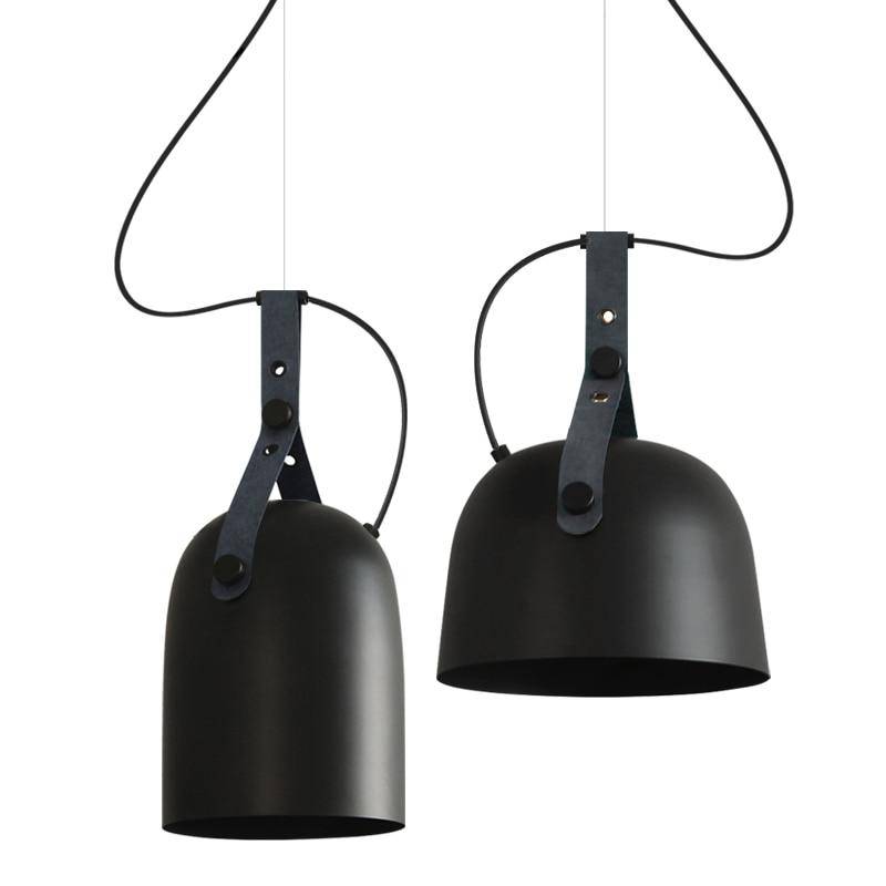 Suspension LED en métal style industriel Belt - vue 4 sur 11