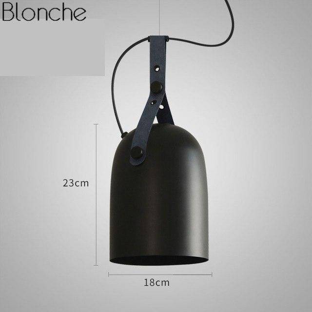 Metal LED pendant light Industrial style Belt