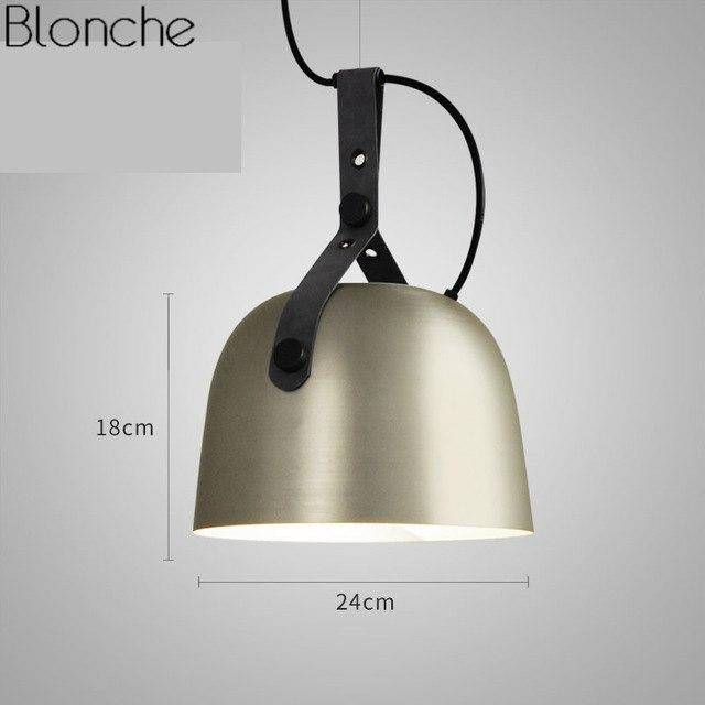 Metal LED pendant light Industrial style Belt