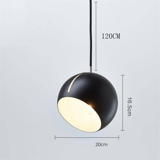 Suspension design à LED en forme de boule dirigeable colorée Hanging