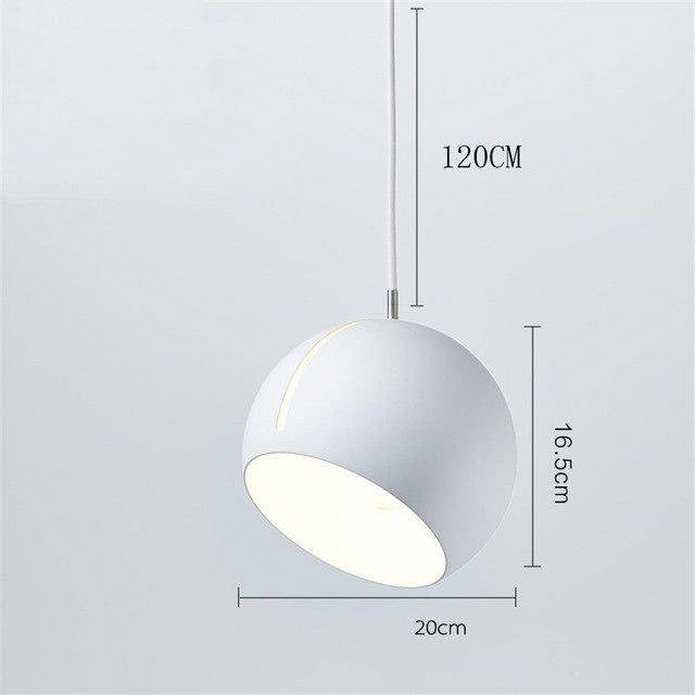 LED design pendant lamp in the shape of a colorful airship hanging ball