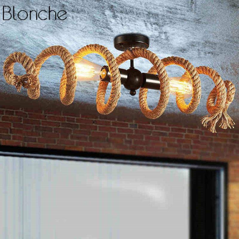 Vintage Rope LED Chandelier