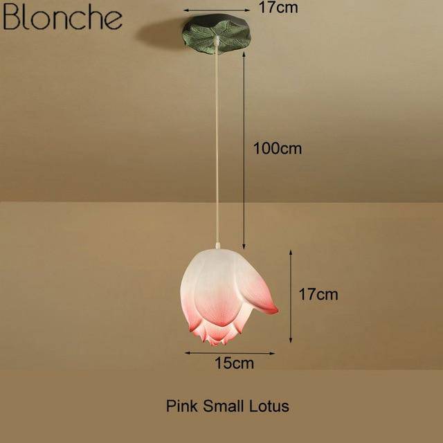 LED pendant light with Chinese style flowers Lotus