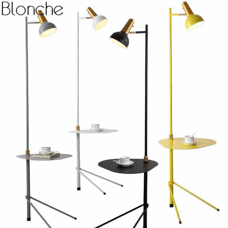 Lampadaire LED avec table ajustable Creative