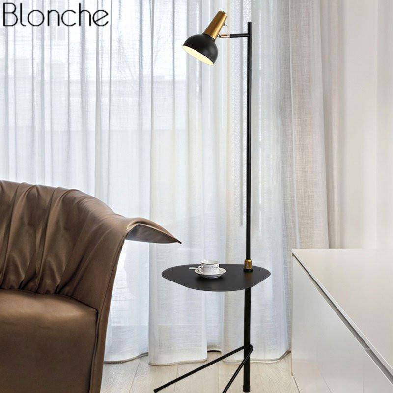 Lampadaire LED avec table ajustable Creative