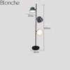 Lampadaire design moderne coloré à LED