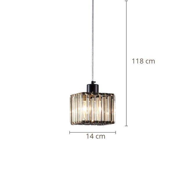 pendant light square glass LED design