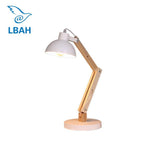 Lampe de bureau ajustable en bois Manu