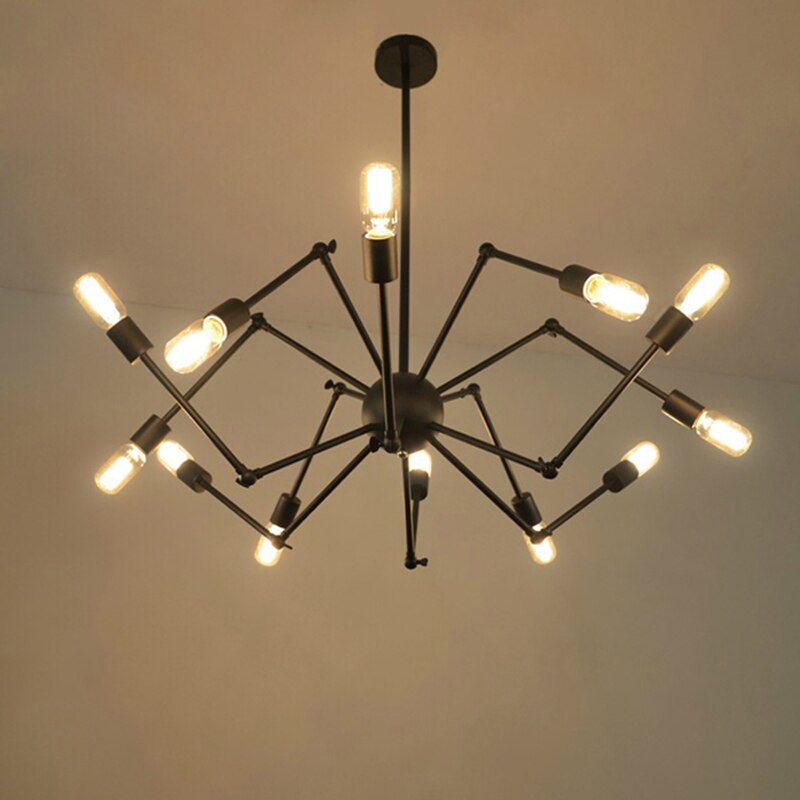 Lustre design en métal avec bras articulés ajustables Spike