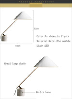 Lampe de chevet ou de bureau design blanc Luxe