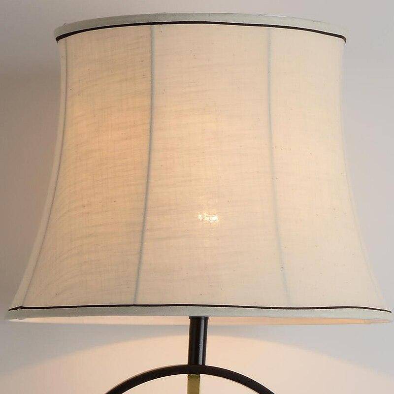 Floor lamp LED with lampshade in European fabric