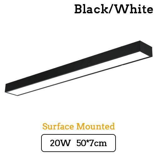 Square LED ceiling light with rounded edge Surface