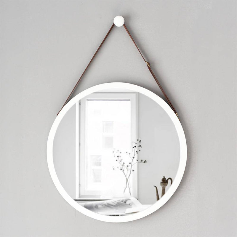 Round hanging wall mirror with frame Hotel