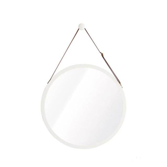 Round hanging wall mirror with frame Hotel