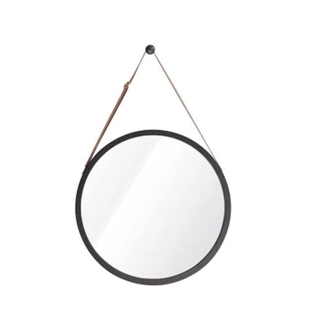 Round hanging wall mirror with frame Hotel