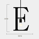 Suspension design LED avec Lettres en métal style Creative