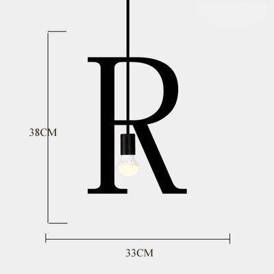 Suspension design LED avec Lettres en métal style Creative - vue 23 sur 28