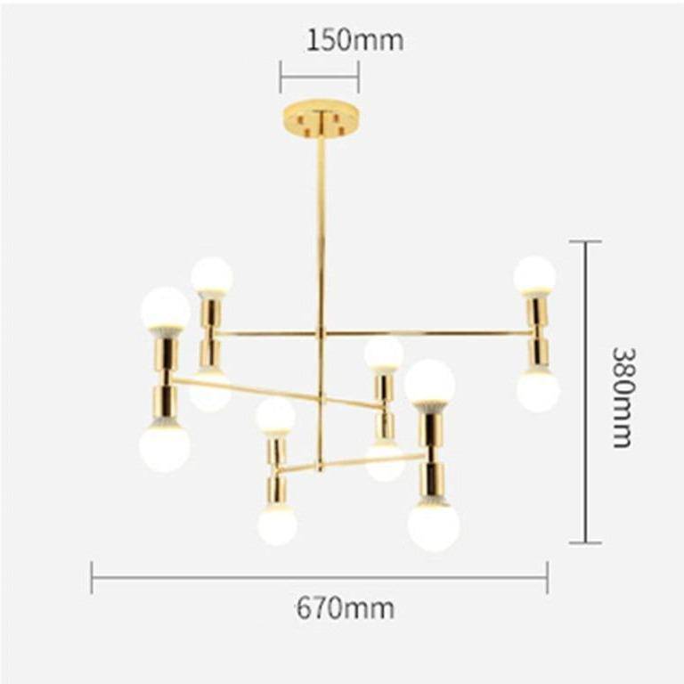 Concise metal design chandelier