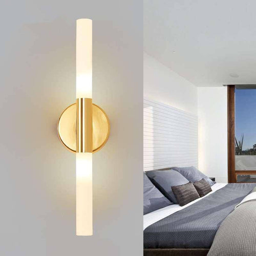 wall lamp wall design bar gold and glass LED