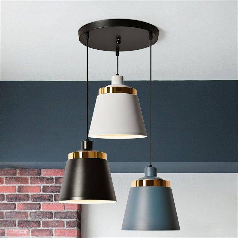 Suspension LED moderne en métal et base métalique - vue 18 sur 19