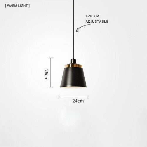 Suspension LED moderne en métal et base métalique