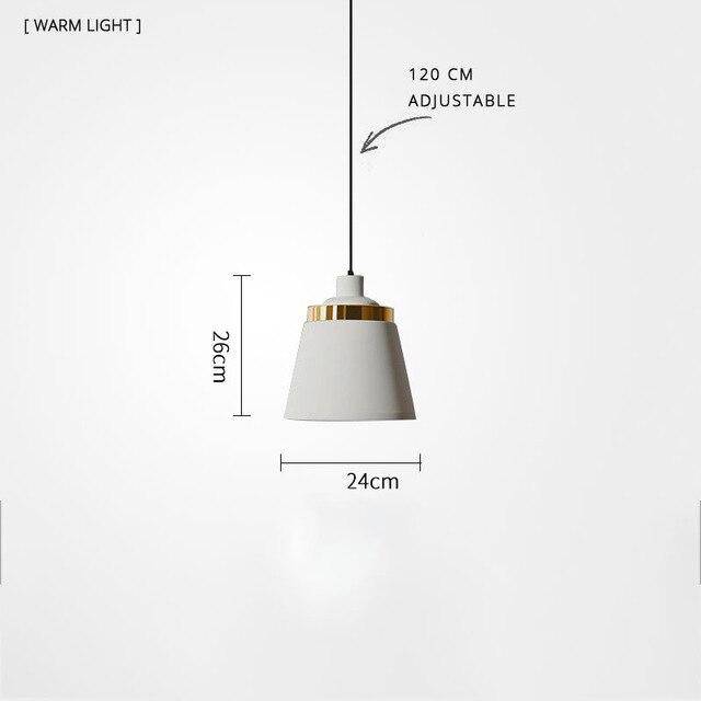 Suspension LED moderne en métal et base métalique