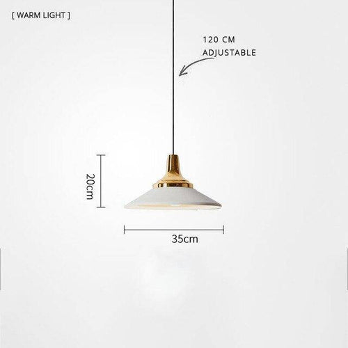 Suspension LED moderne en métal et base métalique - vue 8 sur 19