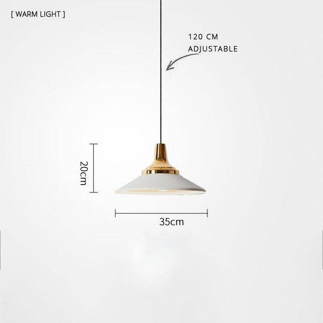 Suspension LED moderne en métal et base métalique