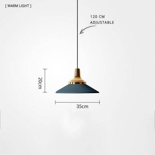 Suspension LED moderne en métal et base métalique - vue 16 sur 19