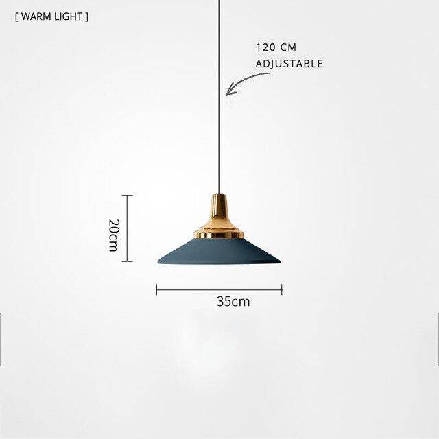 Suspension LED moderne en métal et base métalique - vue 15 sur 19